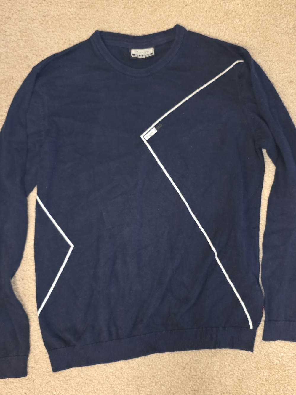 Vintage Kappa Sports Crewneck Sweater Navy XL